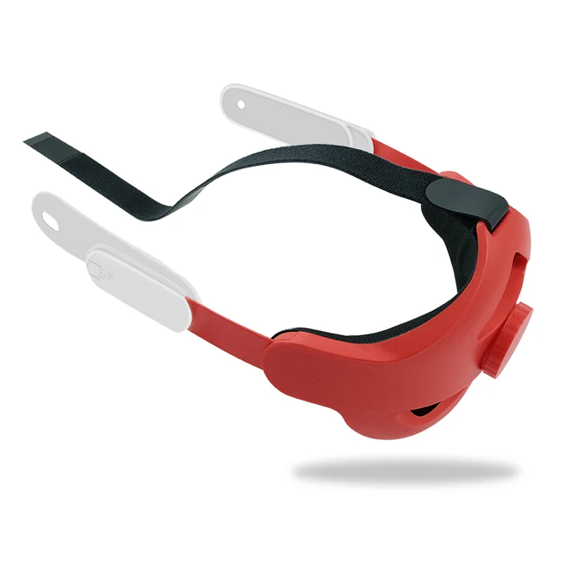 Tali Headset ABNR VR untuk Oculus Quest 3 Bantalan Kepala Yang Ditingkatkan Dapat Disesuaikan Memakai Tali Kepala untuk Oculus Quest 3 Mudah Dipasang Merah