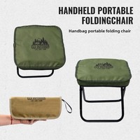 CLS&NOBANA Storage Chair Camping Portable Folding Stool Ultra-light Aluminum Alloy Mini Fishing Chairs Picnic Light Furniture