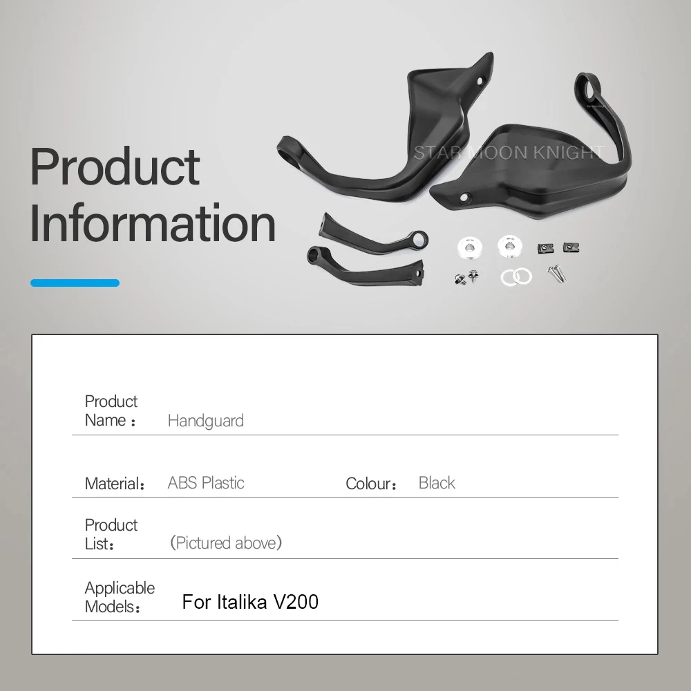 Fit For Italika V200 V 200 Motorcycle Accessories Handguard Shield Hand Guard Protector Windshield Handguards