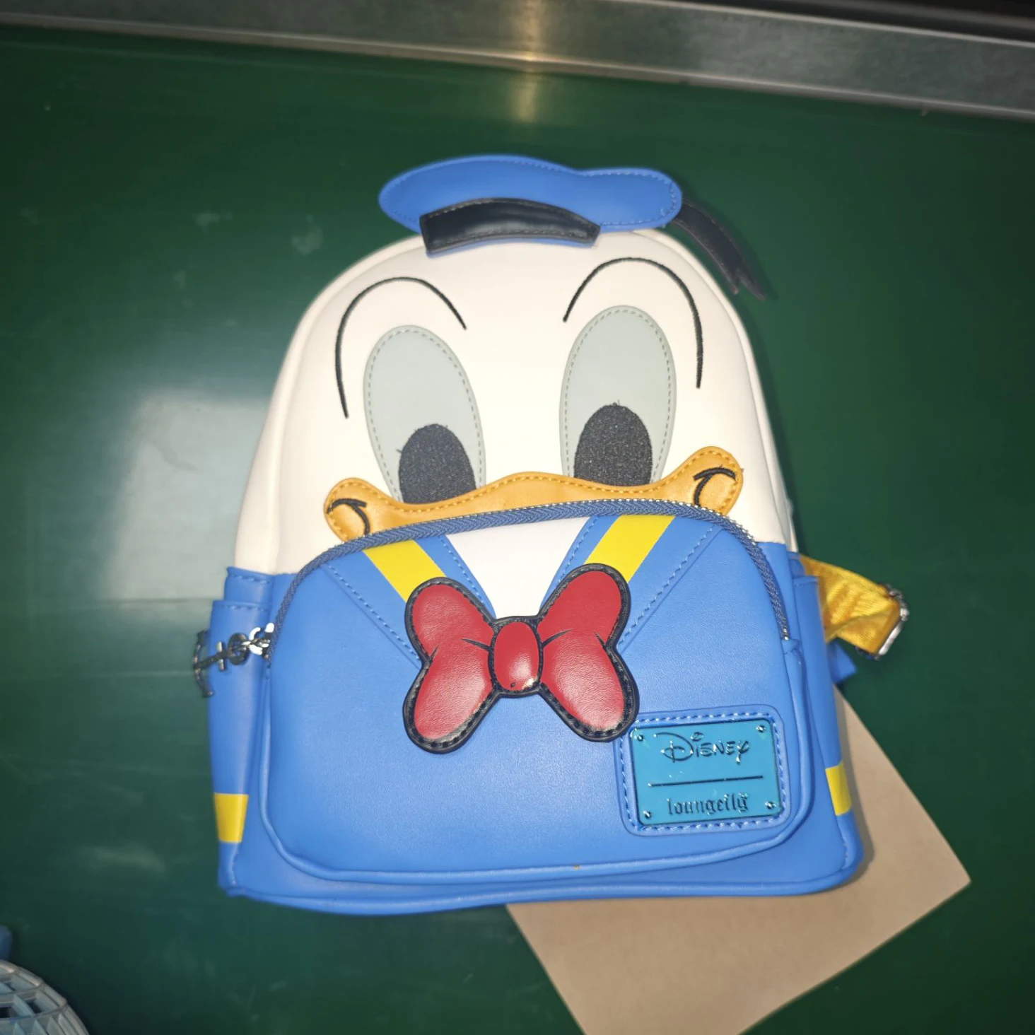 In Stock Loungefly Cute Donald Duck Cosplay Backpack Anime Cartoon Backpack Children's Satchel Cartoon Character Backpack Gifts