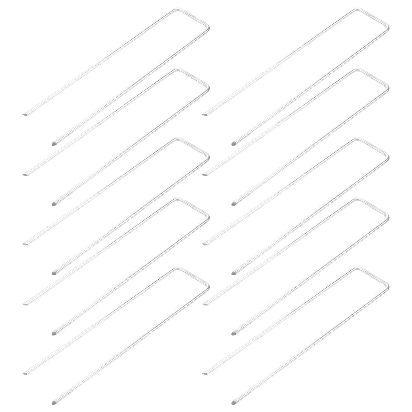 

20Pcs U Shaped Garden Stakes Heavy Duty Steel Landscape Stakes for Securing Fences Tarps Tents Outdoor