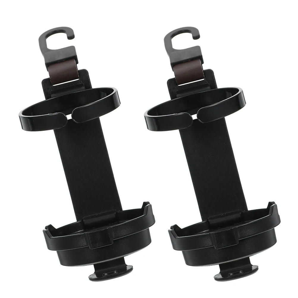 

2Pcs Stylish ABS Car Cup Holders Backseat Headrest Hooks Secure Fit Drink Organizer Car Cup Holders Backseat Drink Holder