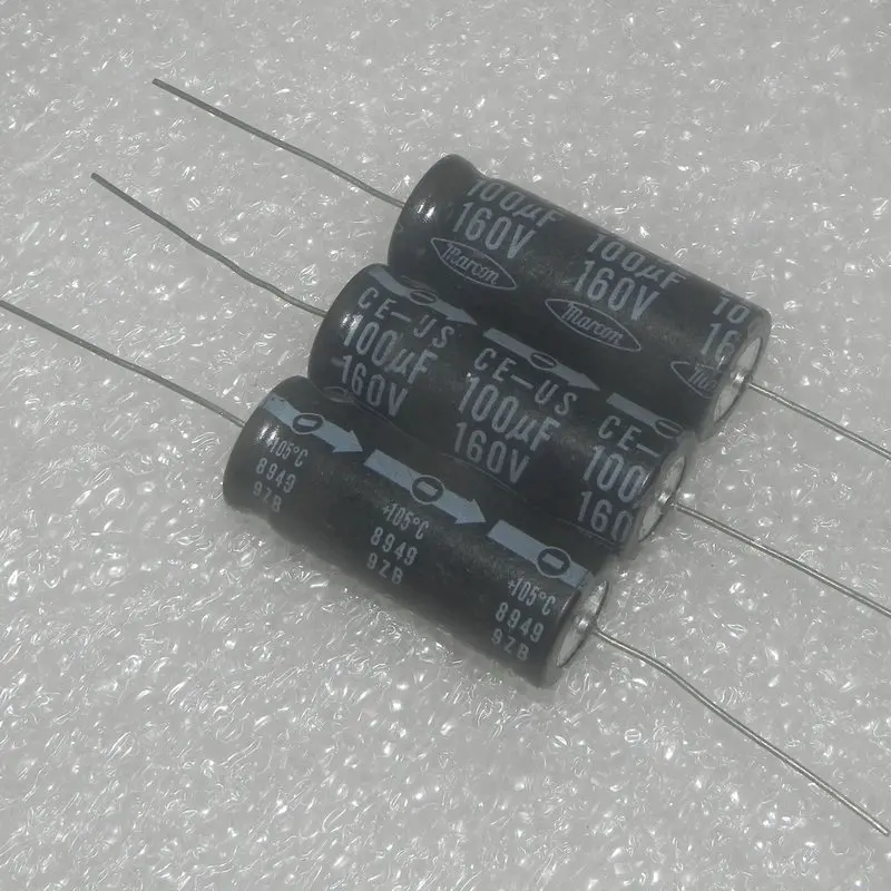 

5PCS/LOT CE-US 160V 100UF Cathode Piercing Axial Aluminum Electrolytic Capacitor