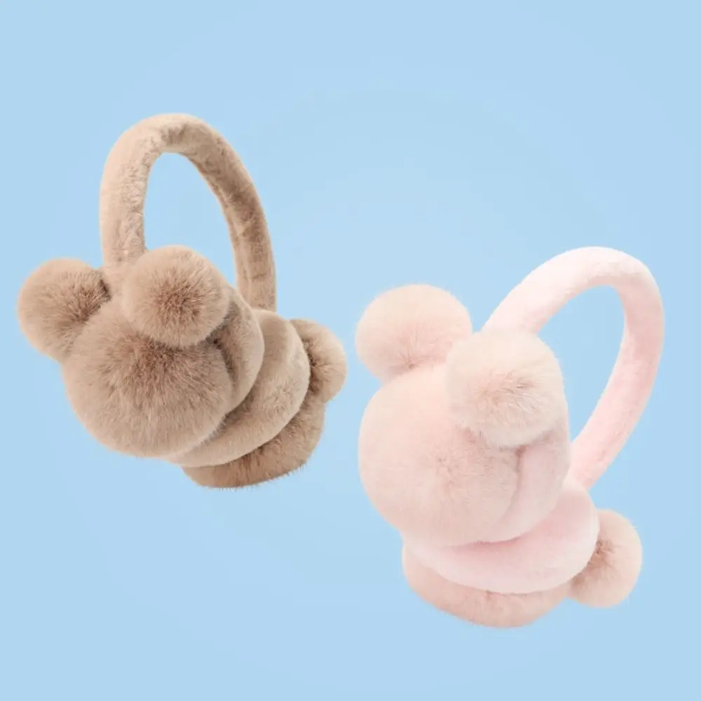 패션 겨울 따뜻한 부드러운 귀마개 귀 보호 방한 플러피 이어플랩 두꺼운 귀마개 여성 남성 야외용