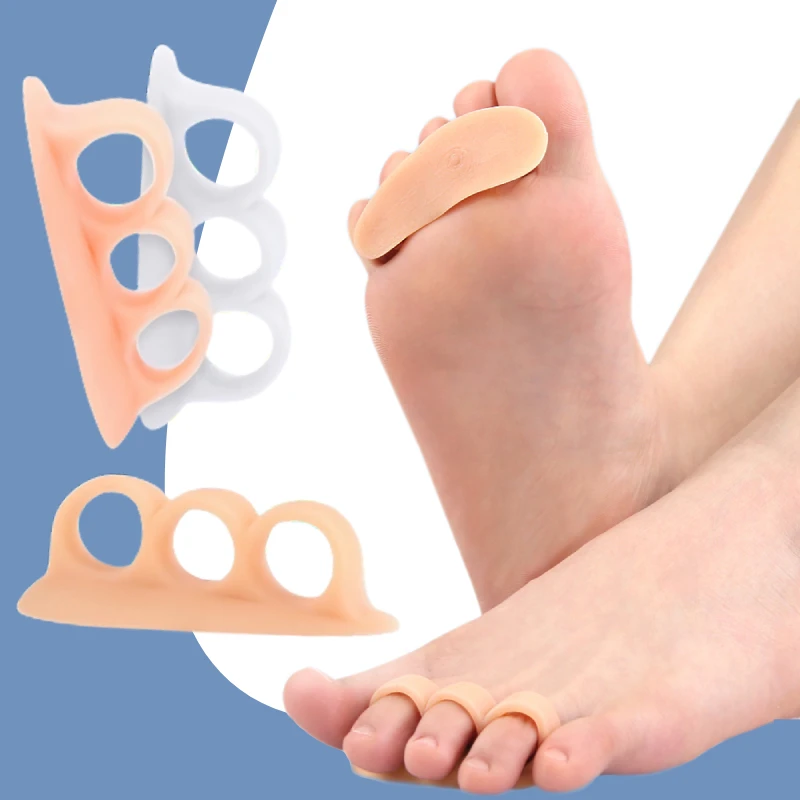 

10pieces=5pairs Hammer Toe Silicone Separators Gel Feet Care Support Pads Bunion Adjuster Splitter Corrector Orthopedic Supplie