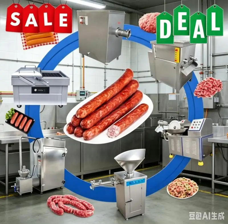 Sausage Automatic Fill Salami Quantitative Bologna Meat Make Line Machine Process Plant Hot German Customized