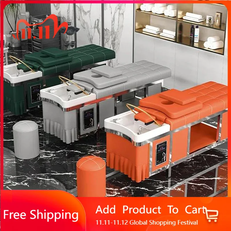 

Hydraulic Hairdressing Seats Thai Simple Shampoo Bed Hair Washing Stretcher Water Women Elegantes Salon Cadeira Unique Furniture