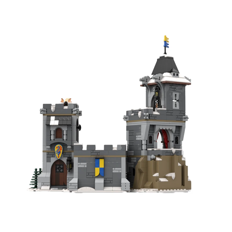 Famosa vista de rua arquitetura modelo cabana casa beco medieval moc- 139872   Bloco de construção DIY coleção tijolo brinquedos de aniversário infantil