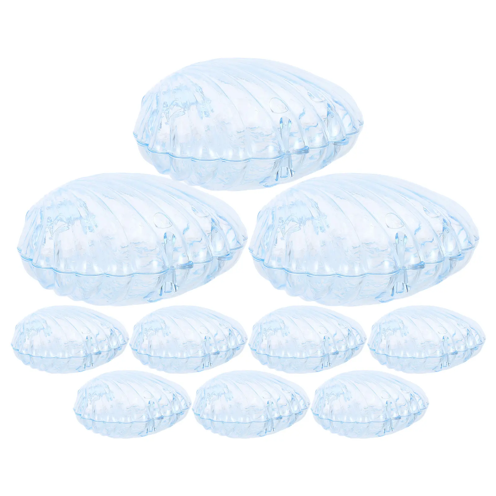 

Набор из 10 прозрачных пластиковых шкатулок-органайзеров для украшений: серьги, ожерелья, браслеты. Портативные мини-контейнеры для хранения для женщин.