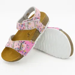 Girls Sandals Leather Shoes Orthopedic Soles Flat Non-slip Comfortable 3-12 Years Old