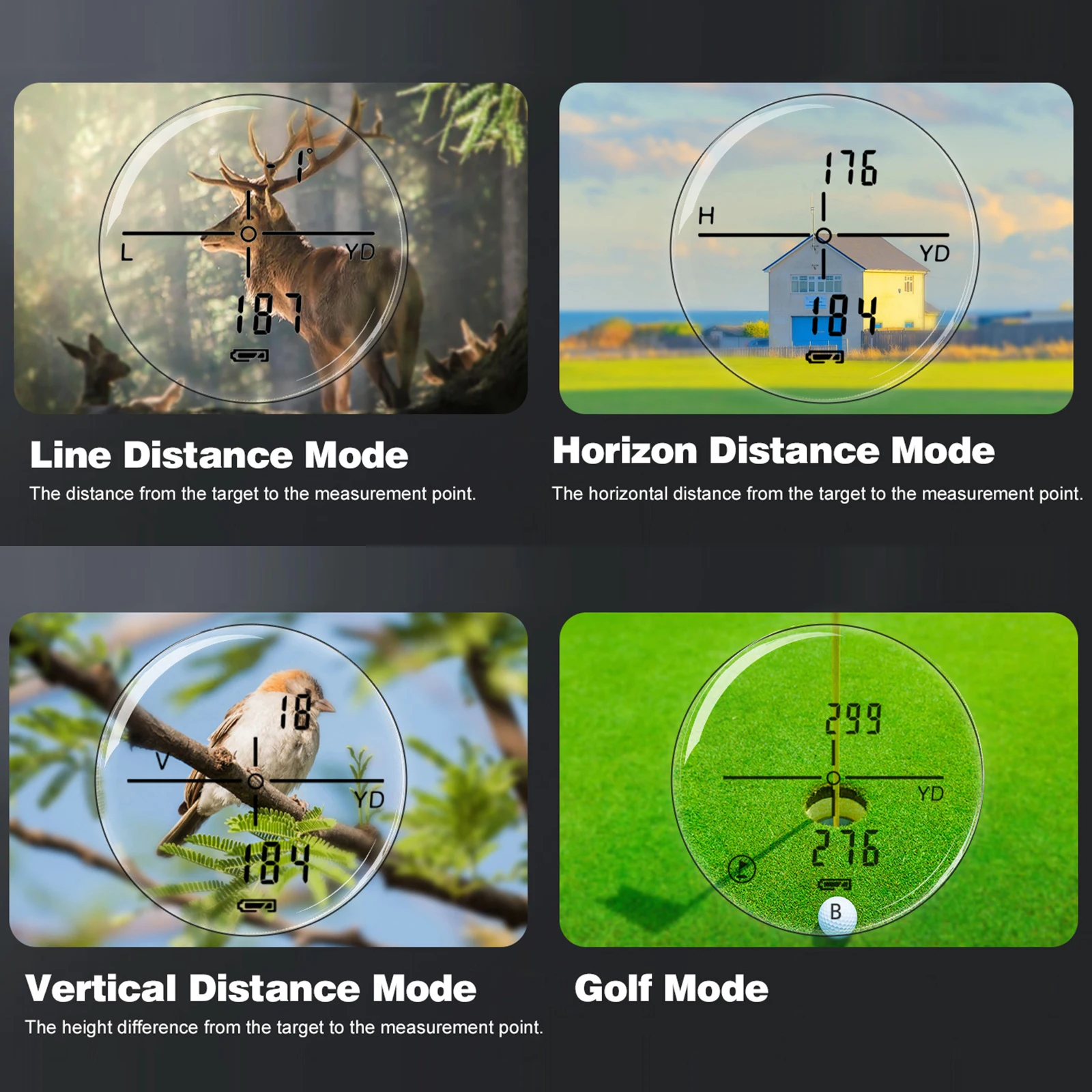 FlyStone الصيد جولف الليزر Rangefinder 1300 متر 1000 متر 800 متر لاعب الغولف المدى مكتشف تتراوح المنحدر ارتفاع زاوية مقياس مسافات