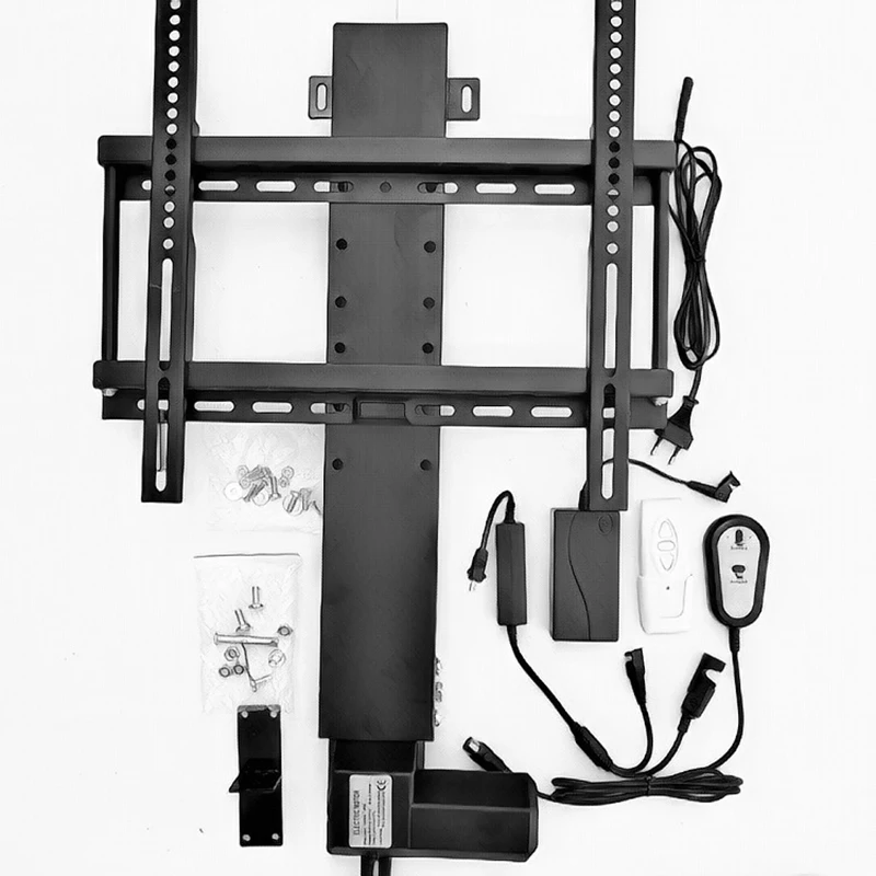 

NEW TV lift stand 110-240V AC input 500/700/800mm stroke TV mounts for 40-60 inches TV with remote +controller+mounting parts