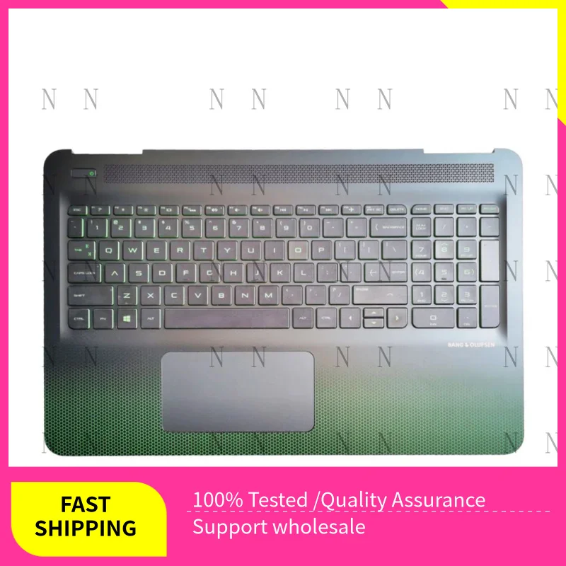 

YJJ для HP Omen 15-AX, упор для рук, верхний чехол с подсветкой, клавиатура США, тачпад 905118-001