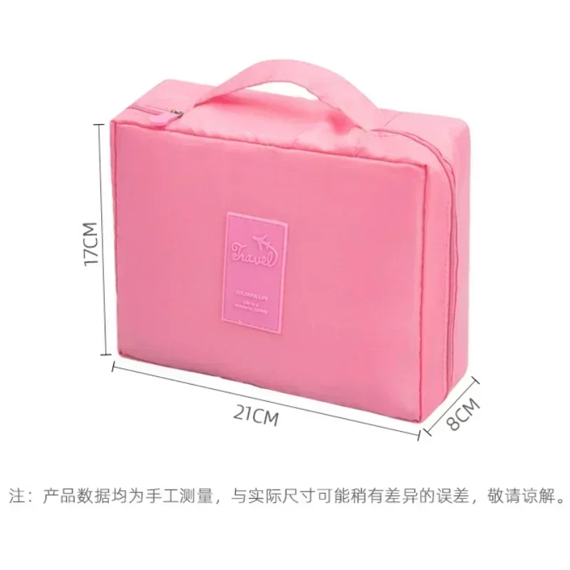 Large Travel Cosmetic Bag for Women Waterpfoof Tote Makeup Organizer Female Toiletry Kit Bag Make Up Case Storage Pouch Lady Box