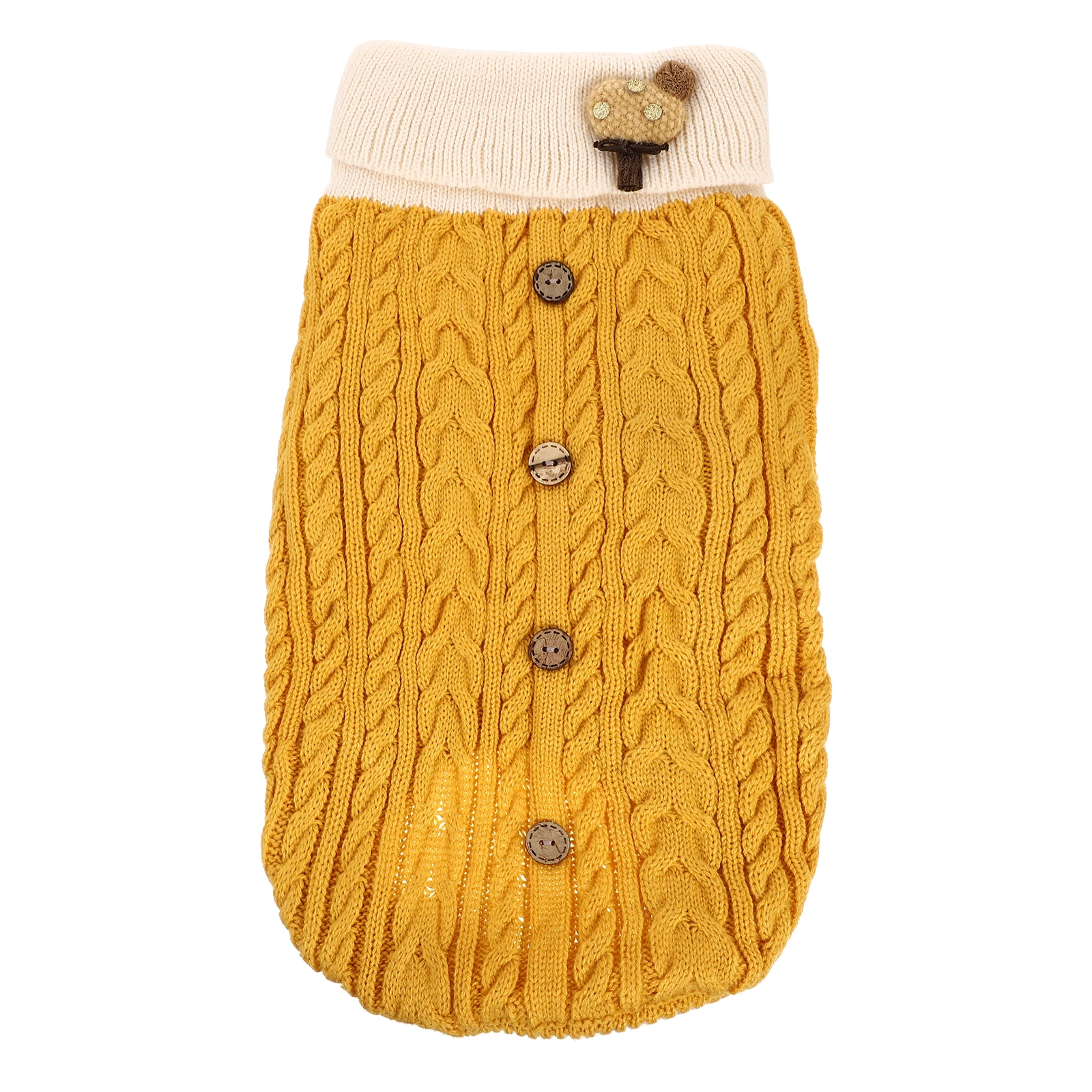

Shirt Turtleneck Pet Sweater Dog Costumes for Small Dogs Knitted Fabric Jumper Sweaters
