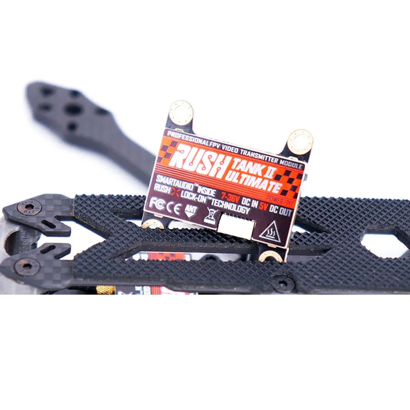 RUSH Tank II Ultimate VTX 5,8G 48CH RaceBand Pitmode 25mW 200mW 500mW 800mW FPV ajustable VTX 2-8S para avión de carreras RC