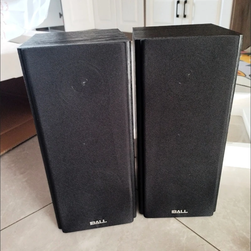 

Iball-x5 Wooden Passive Speakers 2.0-ch Stereo Sound 60W RMS Bookshelf Speaker Professional Home TV Theater System Boombox