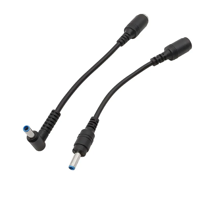 Adaptateur d'alimentation CC 7.4x5.0mm Jack femelle vers 4.5x3.0mm avec broche mâle, connecteur de câble d'alimentation pour ordinateur portable HP, charge, 1 pièce