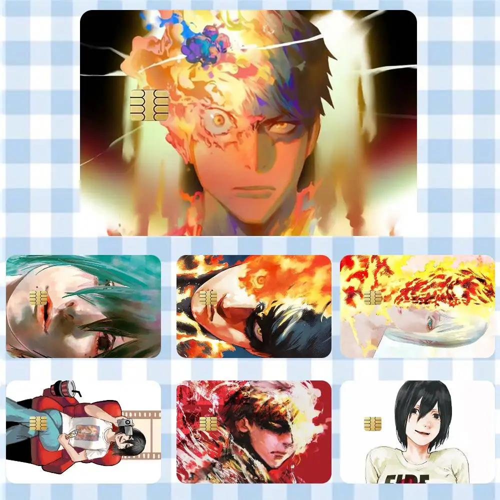 

Agni Fire Punch Fujimoto Tatsuki Sticker Film Tape Skin for Credit Card Debit Card Cartoon Waterproof Stickers