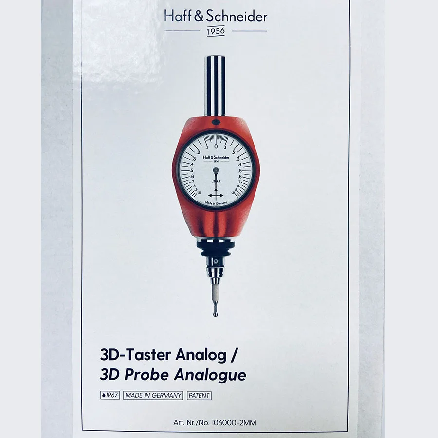 مؤشر مكتشف الحواف الألماني الأصلي Mahr3D من النوع 16 مقبض مارس 359550 رأس قياس أحمر قضيب توسيط عالمي