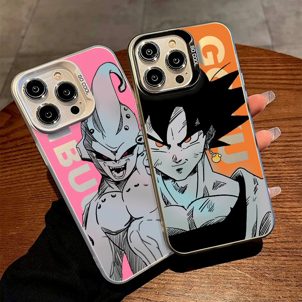 Anime Phone Case For iPhone 16 15 14 13 12 11 mini Pro Max X XR XSMAX 8 7 Plus  D-Dragons Balls Gokus Anti Fall Matte Back Cover