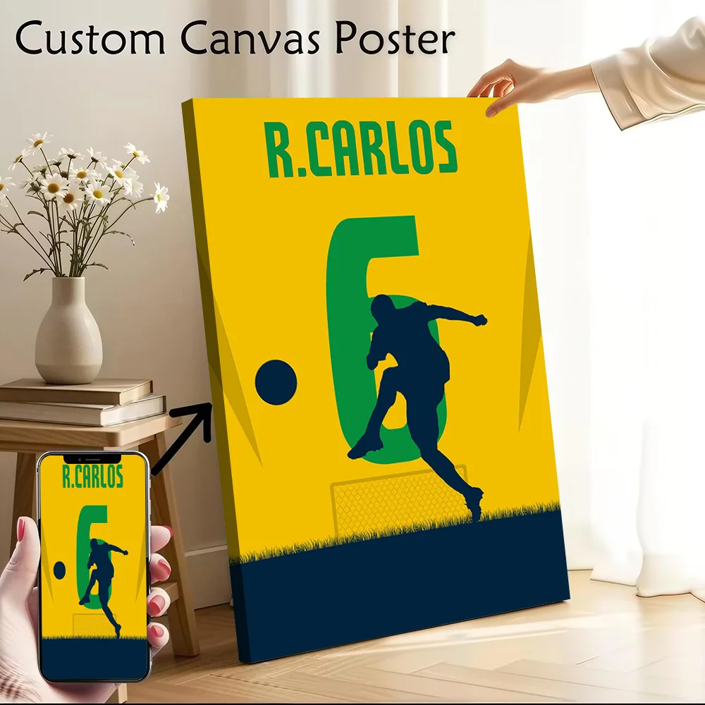 Roberto Carlos Canvas Poster Customizable Printed Canvas Painting Wall Art for Fans Interior Decoration Decorative Paintings