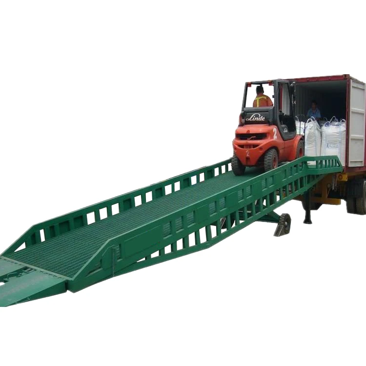 Portable Mobile Truck Loading Ramp Yard Truck Ramp Hydraulic Container Terminal Ramp