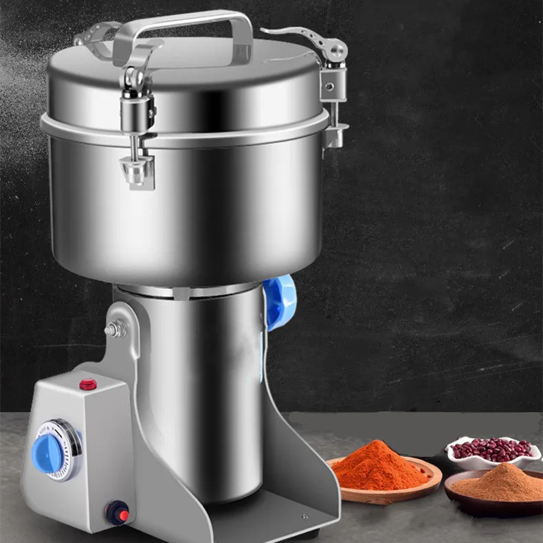 10kg/h Dry Chili Pulverizer/ Electric Spice Grinder Crusher Corn Flour Mill Spice Grinding Machine