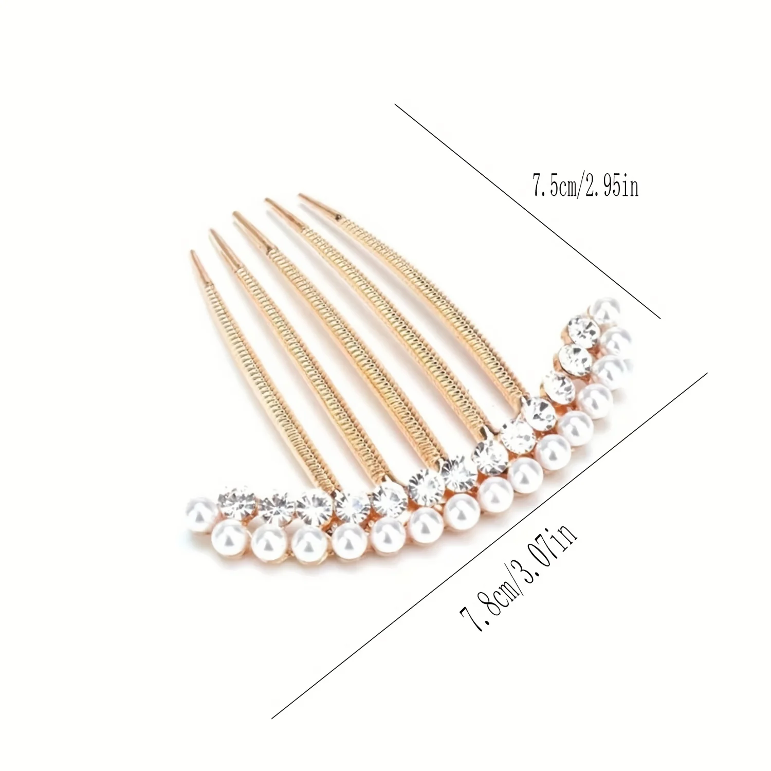 Portable Pearl Hair Comb Anti-Static Scalp Massage Detangling Brush Fashion Ladies Daily Salon Hair Care Styling Accessory