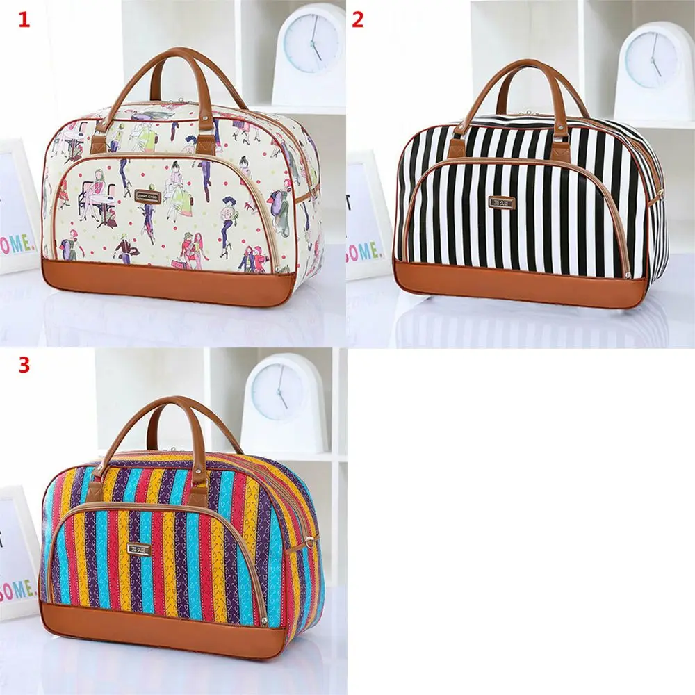 Lady Large Travel Zip Bag Overnight Weekend Women Holdall Hand PU Leather Luggage Handbag