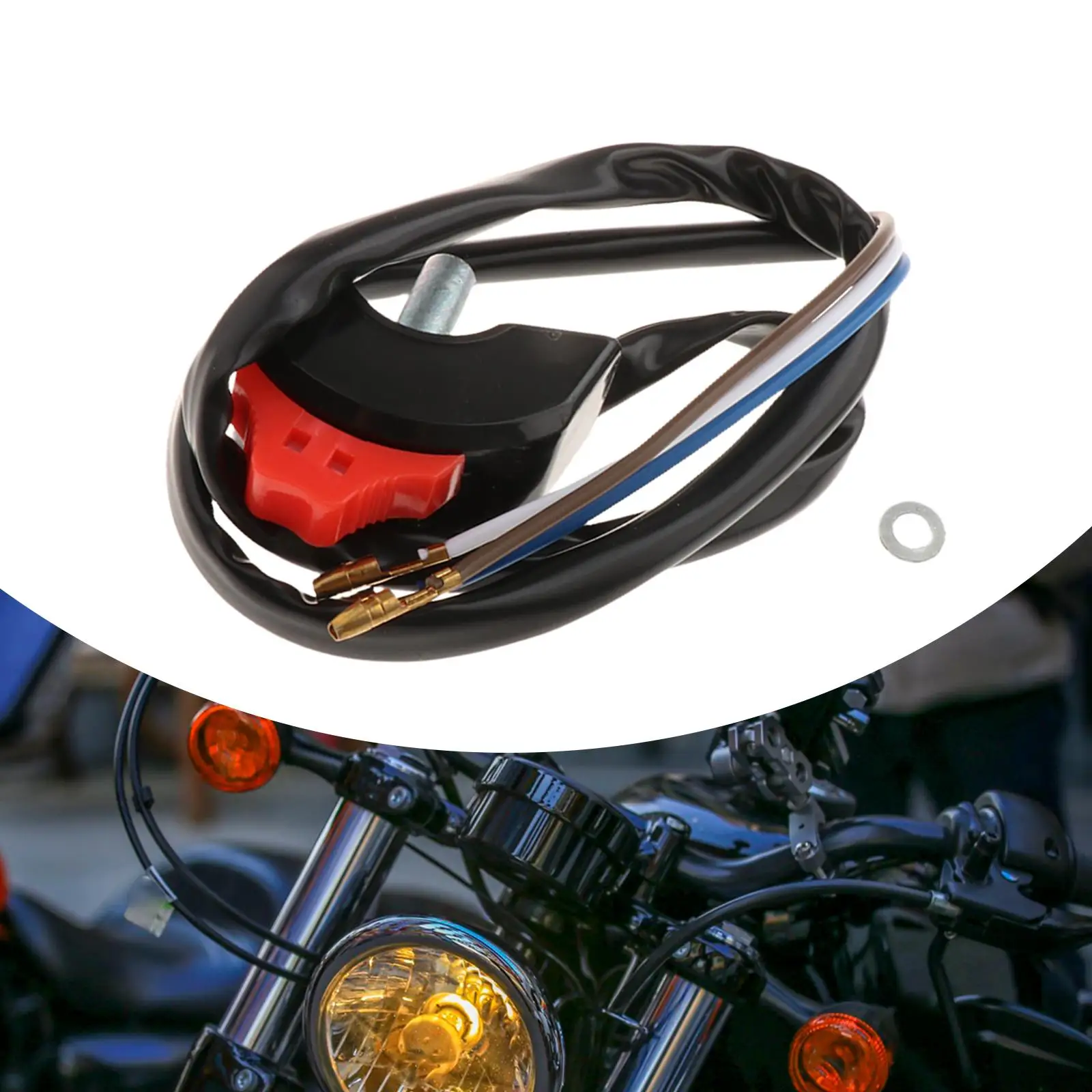 

Headlight Control HI LO Dimmer Switch Assembly Black Easy Install Replacement Component for Honda CT70 Trail 70 Motorcycle