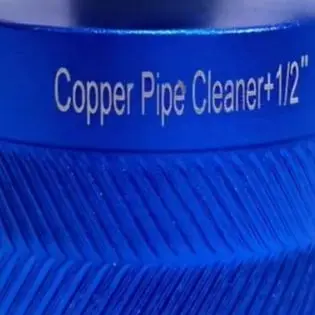 Copper Pipe Cleaning Brush Set With 1/2, 3/4, 1 Inch Sizes For Drill Use In Plumbing, HVAC, Gas Lines And Vents, Blue