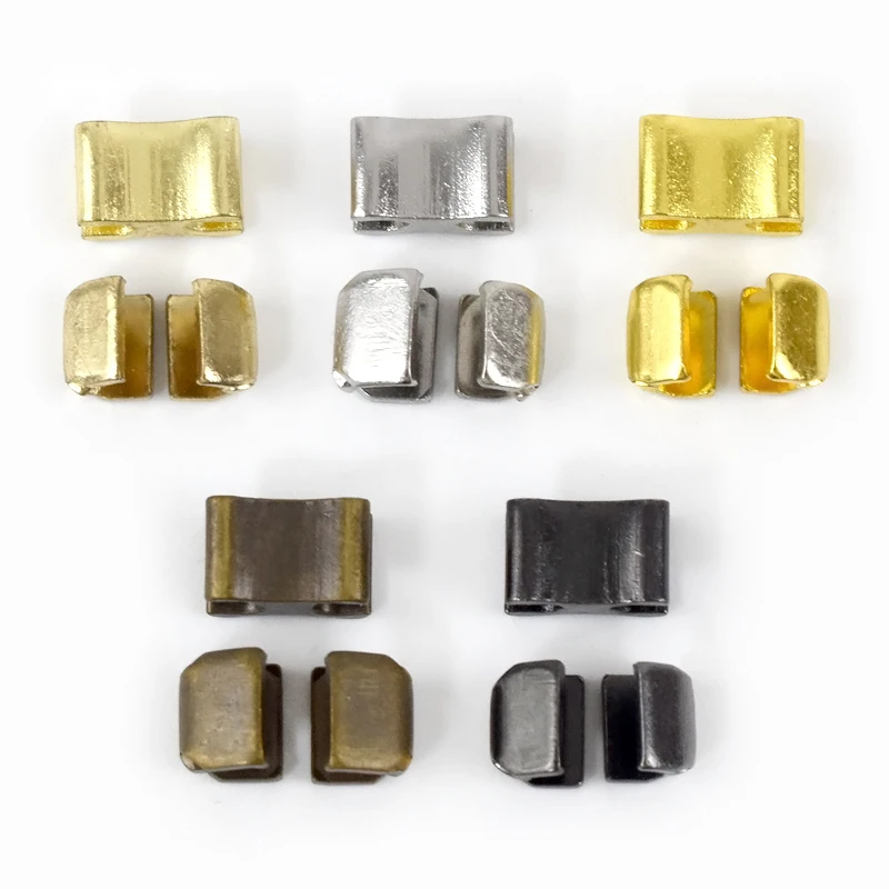 10/20/50 مجموعات Meetee سستة المؤشر عدم الانزلاق الذيل سدادة 3 # 5 # 8 # 10 # U Code Metal Zip End Fastener Clips مجموعات إصلاح سحابات الخياطة #3