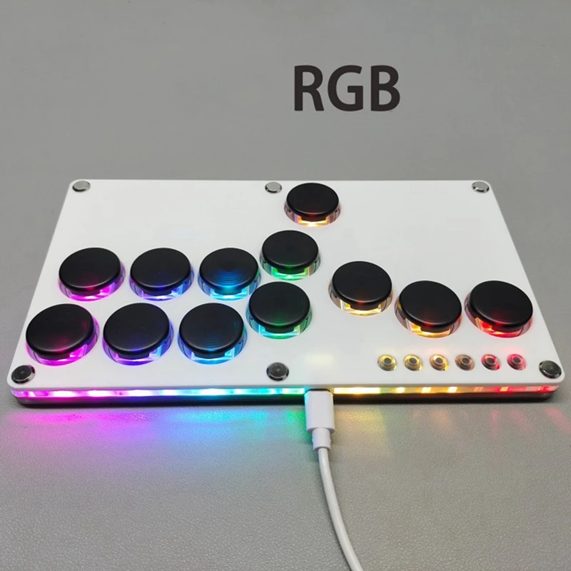 Flatbox Hitbox Arcade Kampfspiel Encoder Controller Xinput/Dinput Mini Hitbox Konsole für NS/PS3/PS4