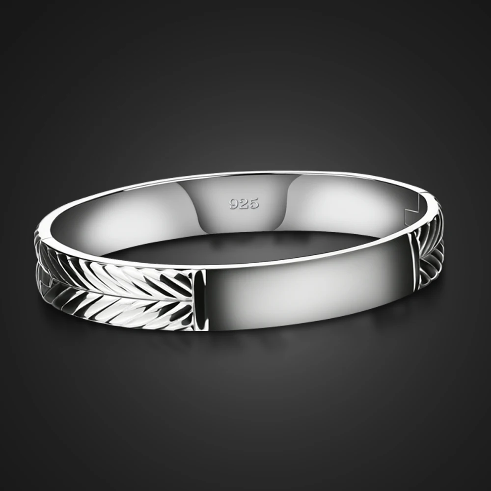 

Браслет из стерлингового серебра 925 пробы с минималистичным эмалевым шармом, открытый дизайн, для женщин и девушек, изысканный ювелирный подарок