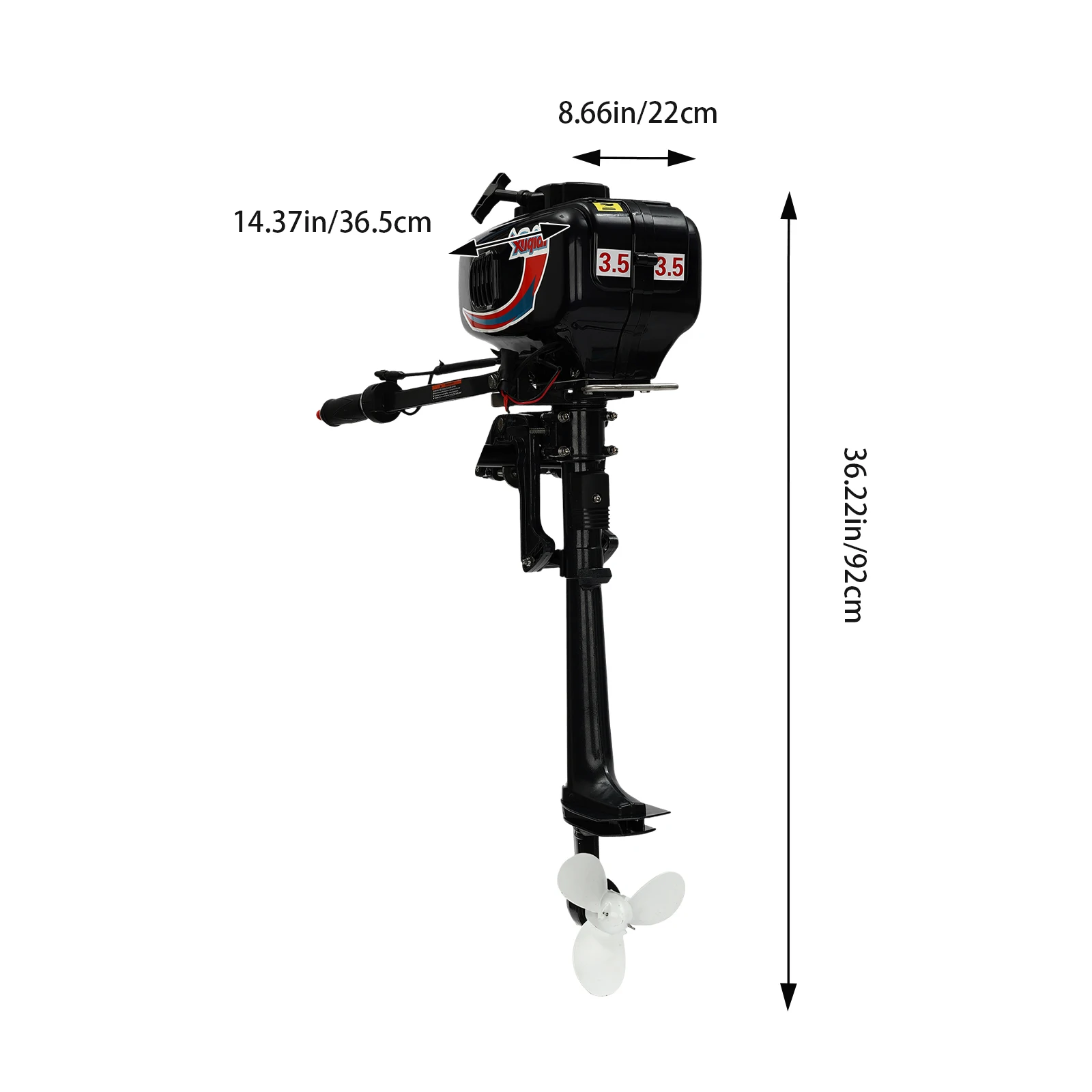 2-Stroke Outboard Motor Fishing Boat Dinghy Engine CDI Water-Cooled System