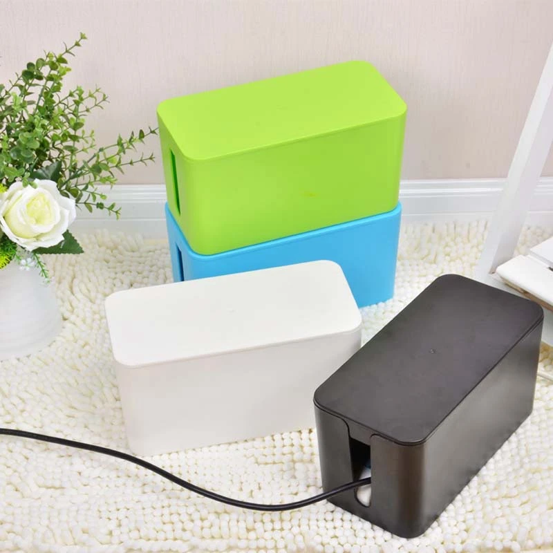Cable Management Box,Cord Organizer Box para casa e escritório System, Cover and Hide-Power Strips-Cords, protetor contra surtos