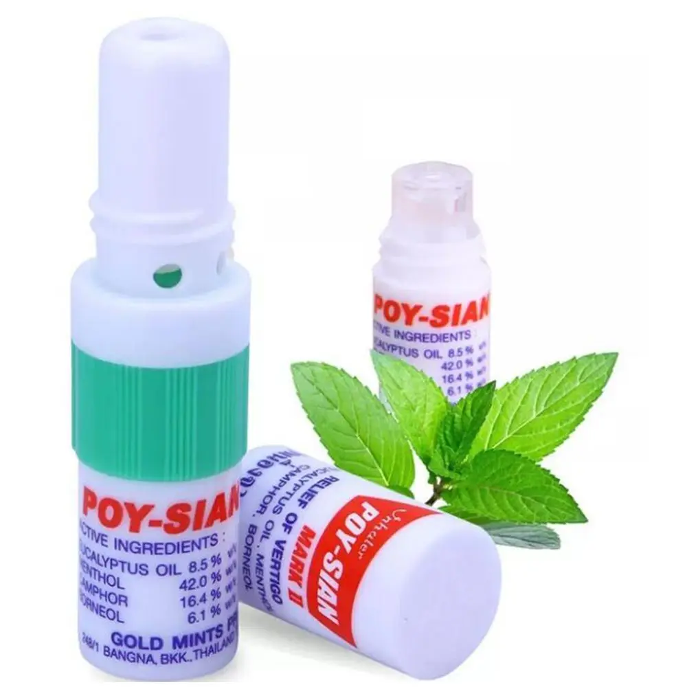 Mark Motion Sickness Refreshing Nasal Congestion Poy Sian Stick Dizziness Inhaler Health Care Nasal Inhaler Mint Cylinder Oil