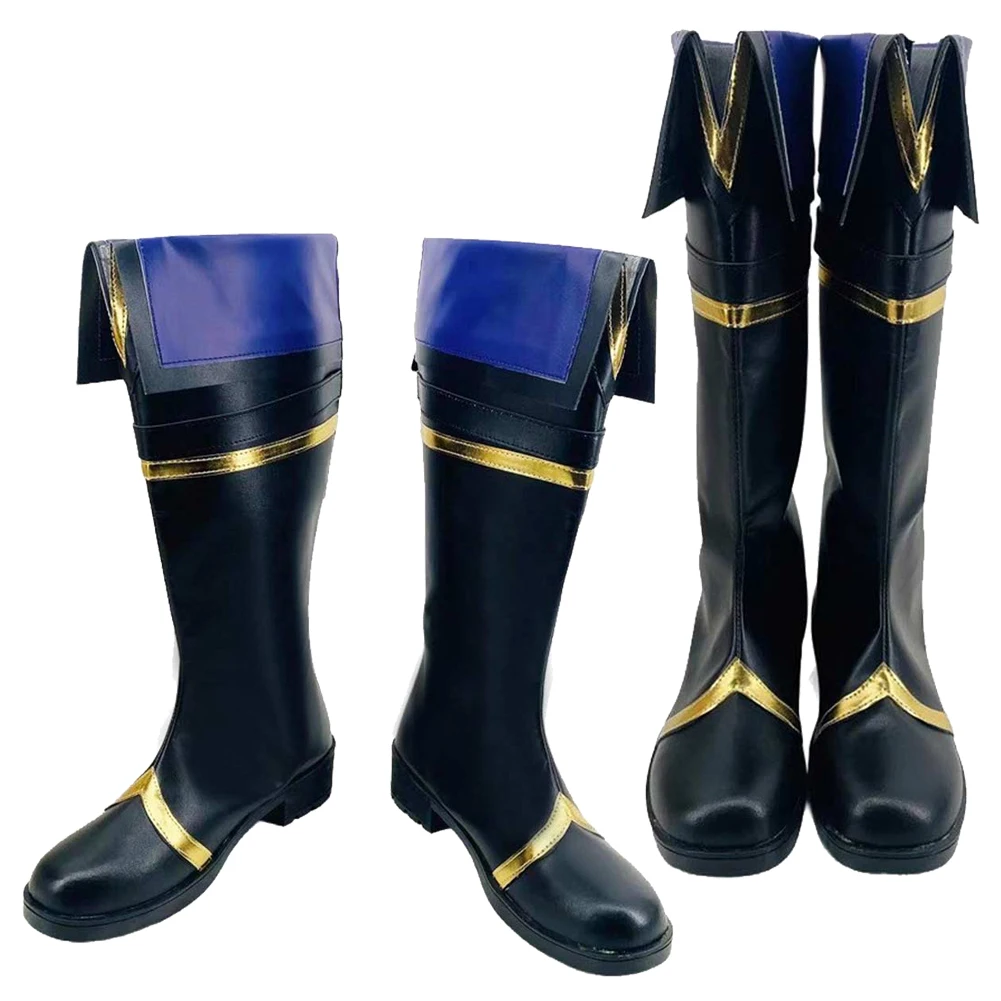 

Аниме Eminence in Shadow Косплей Cid Kageno Вечеринка Маскировочные Сапоги Костюм Черные Кожаные Аксессуары Хэллоуин Фантазия Обувь