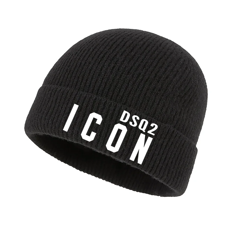 

ICON Men's Winter Knit Hats Soft Stretch Cuff Beanies Cap Comfortable Warm Slouchy Beanie Hat Outdoor Riding Knitted Cap