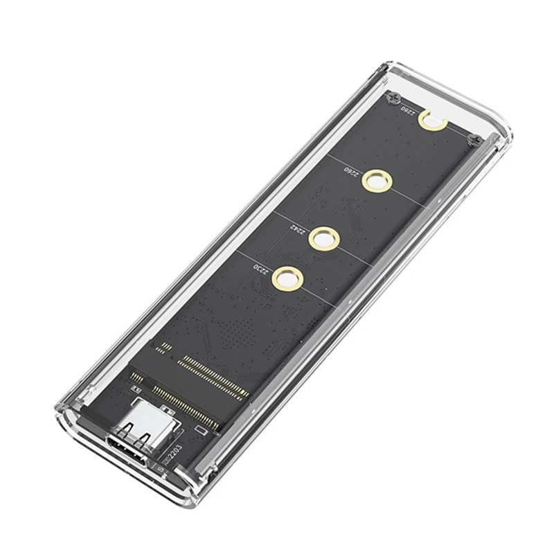 Unidad de estado sólido M.2, carcasa SSD NVME NGFF, protocolo Dual, luz RGB, carcasa SSD Nvme M2, compatible con UASP para ordenador portátil