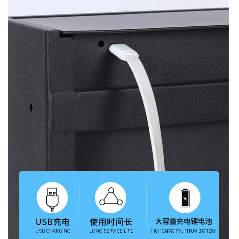 Borika key lock boxes Hidden Metal drawer smart safe office hidden safe deposit box for money smart drawer lock