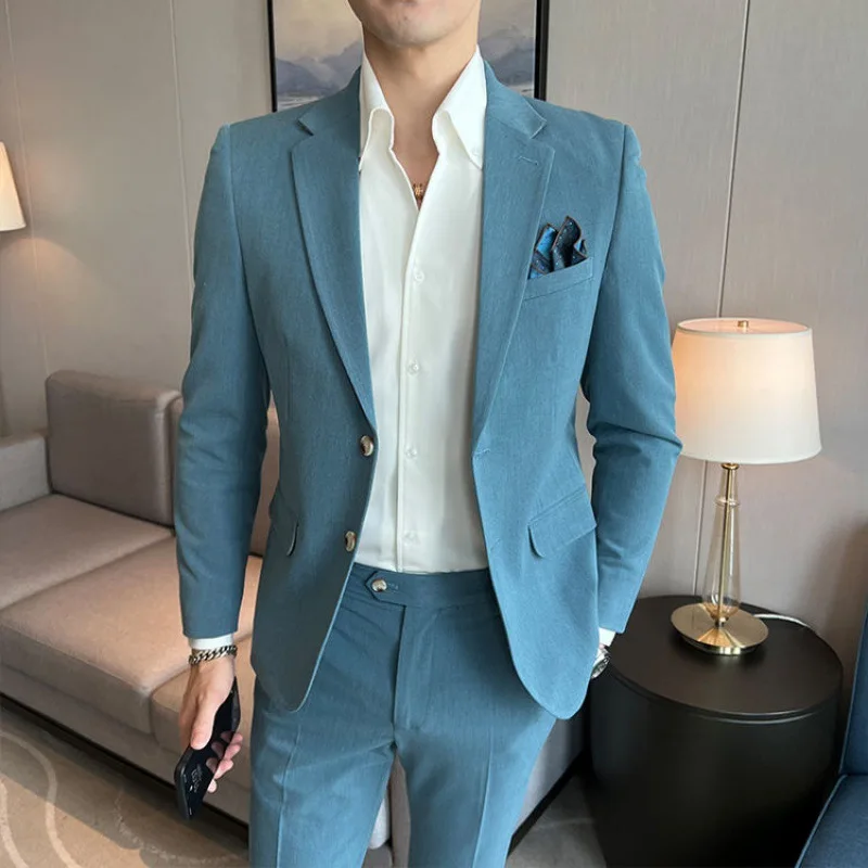 7207 Slim Fit Business-Freizeit anzug im britischen Stil