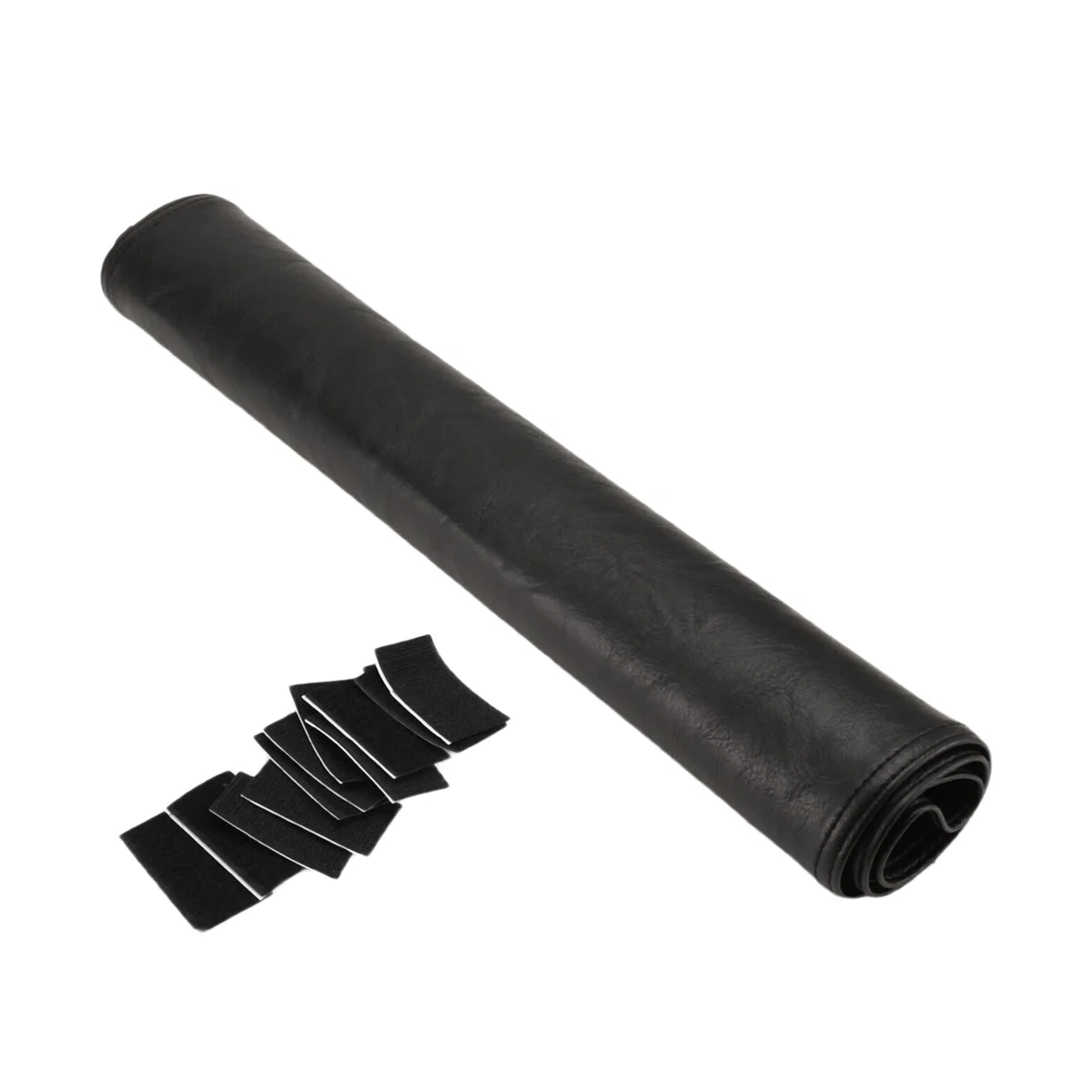 A62X واقي مسند الرأس من الجلد الصناعي غير القابل للانزلاق لكرسي الكرسي، غطاء مسند الرأس لأغطية الأثاث باللون الأسود