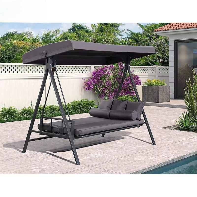 Garden Patio Swing Seater Cushions 3-Seats Seats Furniture 3D Warehouse Seat 3 Person Outdoor Swinging Chair