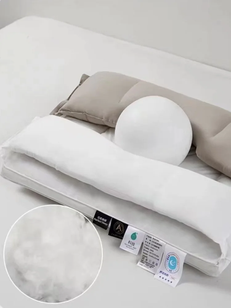 Cotton Pillow Two-way Relaxing Neck Cone Cervical Orthopedic No Pressure On Face And Ears Help Sleep Pillows