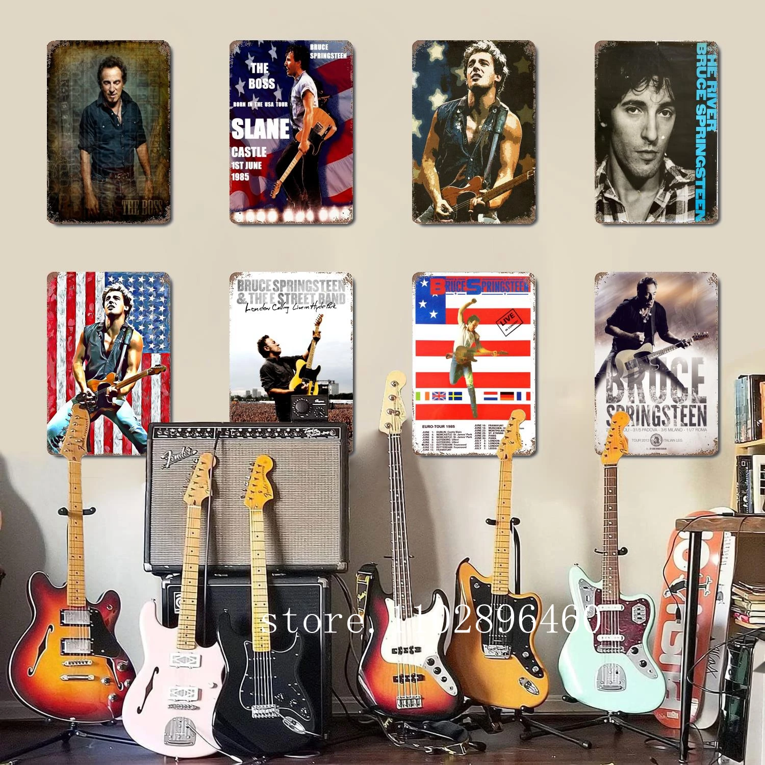 bruce springsteen Metal Plaques & Signs wall decor Vintage Tin Signs Captain Metal Poster Decor for Bar Pub Club Wall Decoration