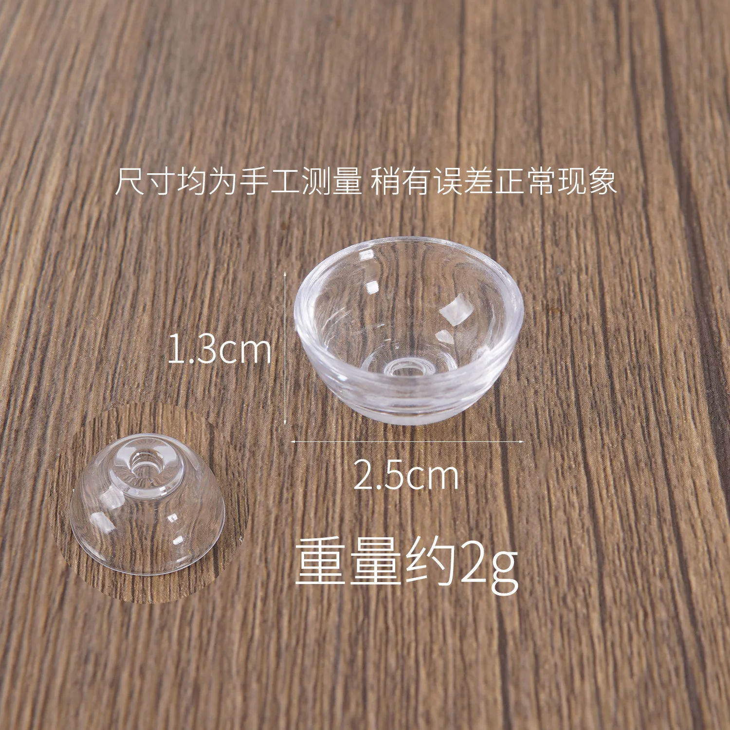 5pcs Mini Transparent Bowl Food with Empty Bowl Container Model Simulation Handmade Diy Food Play House Toys Doll Accessories