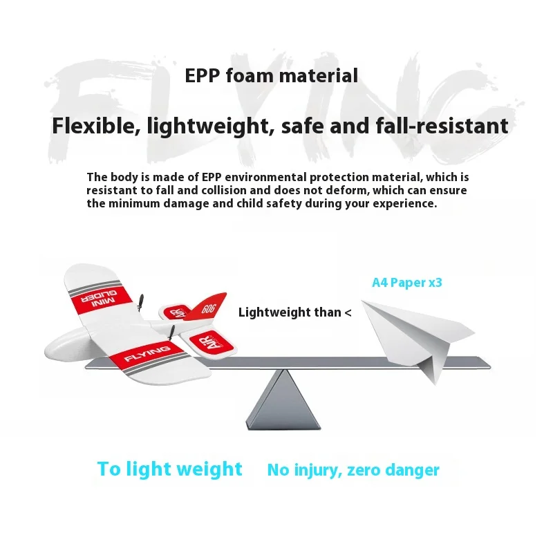 Avión pequeño teledirigido Kf606, Mini giroscopio de interior, planeador de espuma Epp, resistente a caídas, avión teledirigido, Uav, juguete de regalo