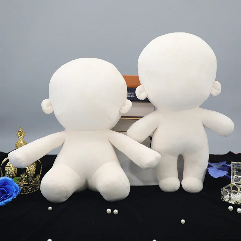 코튼 플러시 아기 장난감 Diy 스타 인형 장난감 애니메이션 바디 손으로 만든 누드 휴머노이드 인형 귀여운 해골 없음 비 속성 선물 맞춤형
